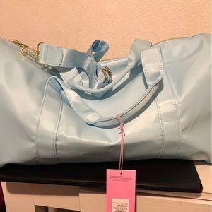 Stoney clover x target blue duffle and rainbow patch